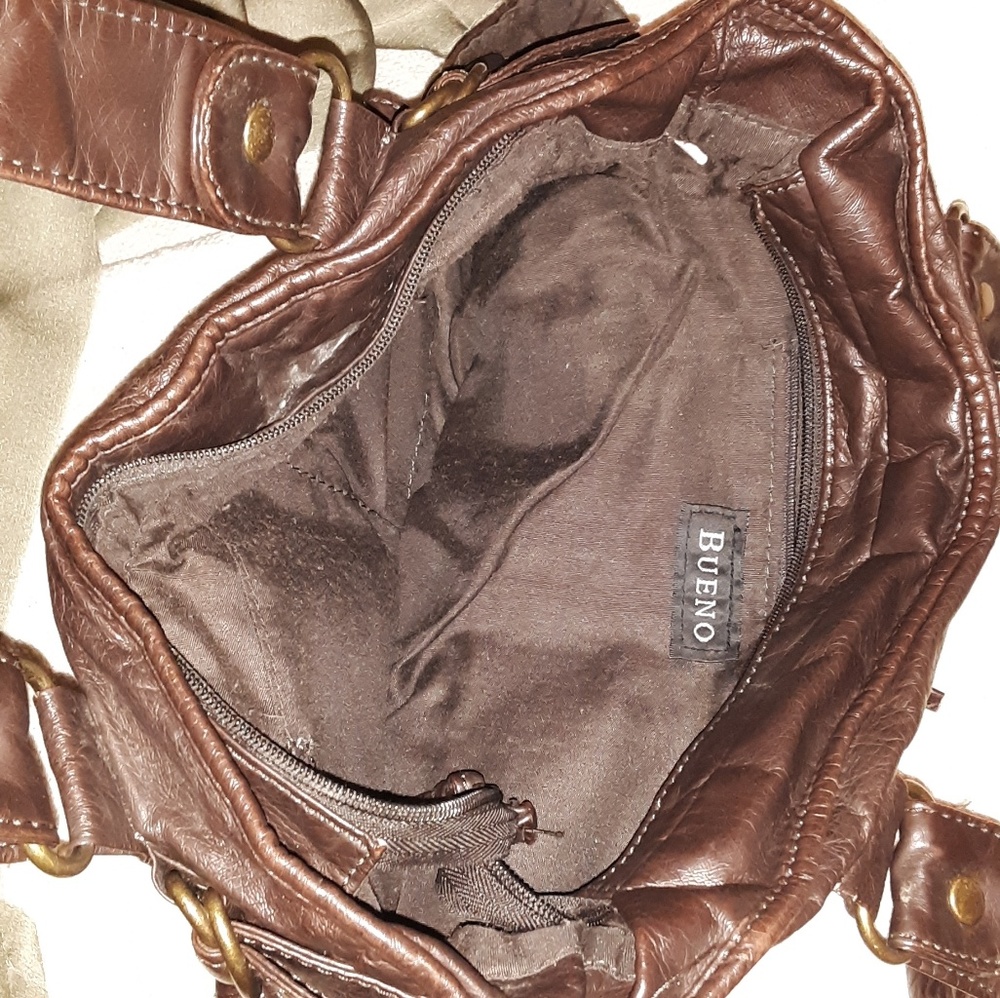 Bueno purse , real leather.  Very nice and soft.